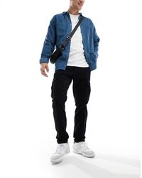 Jack & Jones - Pantaloni Cargo Slim Neri - Lyst
