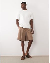 ASOS - Tailored Pleated Bermuda Shorts - Lyst