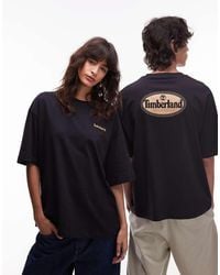 Timberland - Oversized T-Shirt Met Ovale Logoprint Op De Achterkant - Lyst