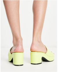 Monki - Vegan Mid Heel Chunky Platform Heeled Sandal - Lyst