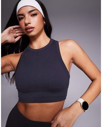 4505 - Active Double Layer Support Seamless Rib Sports Bra - Lyst