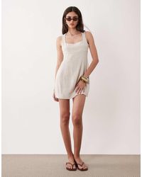 ASOS - Square Neck Bodycon Mini Sundress - Lyst