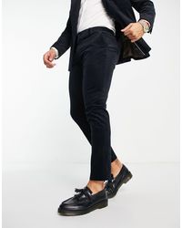SELECTED - Slim Fit Suit Trousers - Lyst