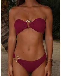 Moda Minx - Mangole Scrunch Fixed Bikini Bottoms - Lyst