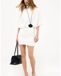 NA-KD - Draped Jersey Mini Dress - Lyst