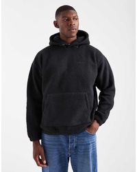 Levi's - Tonal Logo Borg Hoodie - Lyst