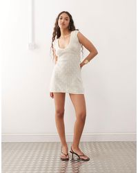 Motel - – mariza – mini-strickkleid - Lyst