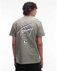 Tommy Hilfiger - Regular Back Print Signature T-shirt - Lyst