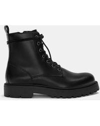 Pull&Bear - – flache schnürstiefel - Lyst