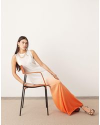 ASOS - Knit Sleeveless Maxi Column Dress - Lyst