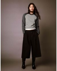 Bershka - Round Neck Raglan Jumper - Lyst