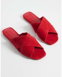 & Other Stories - Pure Leather Flat Criss Cross Sandals - Lyst