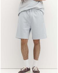 Pull&Bear - Bermuda Joggingbroek Met Logo - Lyst