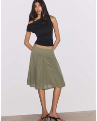 Stradivarius - Asymmetric Gathered T-shirt - Lyst