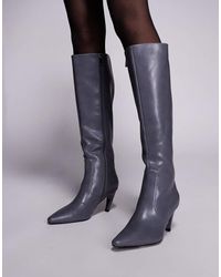 SIMMI - Simmi Lapis Heeled Knee Boots - Lyst