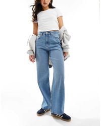 ASOS - Dad Jeans Met Hoge Taille En Wijde Pijpen - Lyst