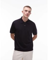 ARKET - Merino Wool Knitted Short Sleeve Polo Shirt - Lyst