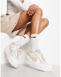 Air force 1 shadow - baskets - , doré et argenté Nike en coloris Blanc |  Lyst