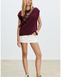 Stradivarius - Basic Sleeveless T-shirt - Lyst