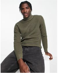 French Connection - Waffle Roll Neck Jumper - Lyst