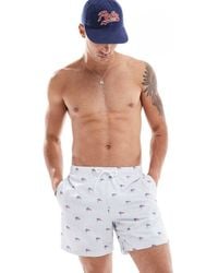 Hollister - Printed American Flag Swim Shorts - Lyst