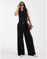 ASOS - Textured Crew Neck Waistcoat Co-ord - Lyst