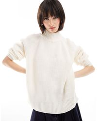 Noisy May - High Neck Knitted Jumper - Lyst