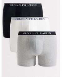 Polo Ralph Lauren - 3 Pack Of Stretch Cotton Boxer Briefs - Lyst