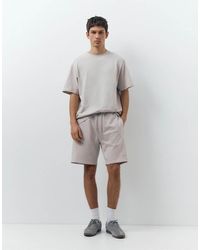 Pull&Bear - Pack Of Basic Bermuda Shorts And T-shirt - Lyst