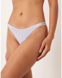 Calvin Klein - Icon Logo Dipped Thong - Lyst