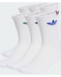 adidas Originals - Trefoil Cushion Crew Socks 6 Pairs - Lyst