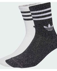 adidas Originals - Set Van 2 Paar Sokken Met 3-Stripes En Glitter - Lyst