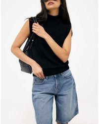 NA-KD - Mid Waist Loose Denim Shorts - Lyst