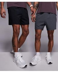 4505 - Icon 5 Inch Quick Dry Training Shorts With Zip Pockets 2 Pack - Lyst
