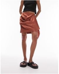 TOPSHOP - Drape Tassel Mini Skirt - Lyst