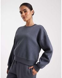 ONLY - Sweatshirt Met Verlaagde Schouders En Ronde Hals - Lyst