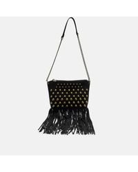 Stradivarius - Crossbody Tas Met Franjes En Studs - Lyst