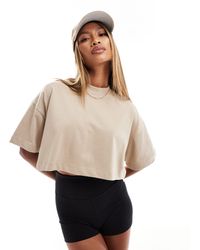 ASOS 4505 - Icon Boxy Heavyweight Cropped T-shirt With Quick Dry - Lyst