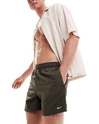 Nike - Essential - pantaloncini da bagno stile volley da 5" kaki cargo - Lyst