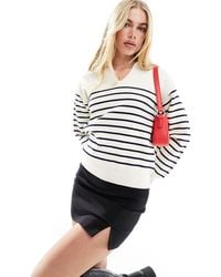 & Other Stories - Knitted Cotton Jumper With Half Zip Collar - Lyst