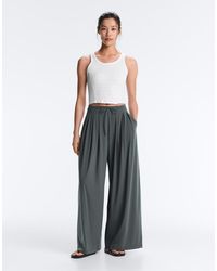 Oysho - Light Touch Wide-Leg Trousers - Lyst