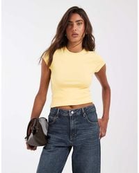 ASOS - Clean Fitted Short Sleeve Baby Tee - Lyst