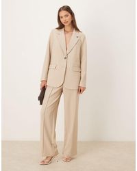 Y.A.S - High Waist Wide Leg Tailored Trouser Co-Ord - Lyst