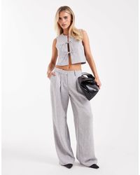 Vero Moda - Tailored Pleat Front Wide Leg Trouser Co-ord - Lyst