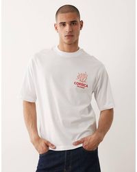 SELECTED - Relaxed Fit T-Shirt With Corsica Print - Lyst