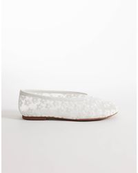 Raid - Enida Ballet Flats With Embroidered Flowers - Lyst