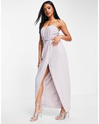 TFNC London - – bridesmaid – trägerloses wickel-maxikleid - Lyst
