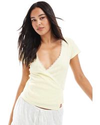 Miss Selfridge - Top A Portafoglio Con Finiture - Lyst