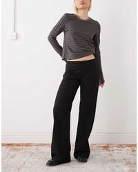 Weekday - Flared Suiting Pants With Side Zip - Lyst