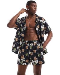 BOSS - Boss Co-ord Floral Print Swim Short - Lyst